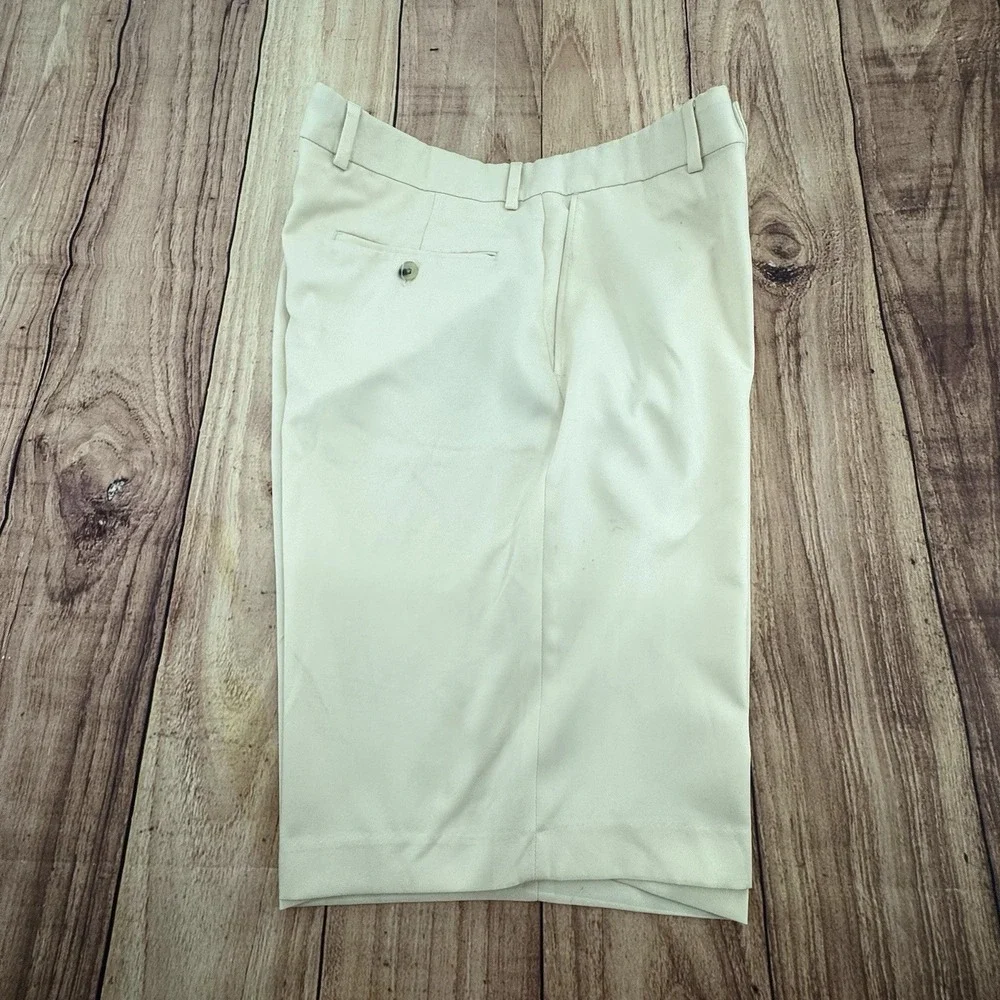 Ballin Golf Short Comfort Eze Nash Cream Ivory Flat Stretch Performance Men's 36